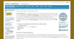 Desktop Screenshot of abi-nachholen.de