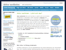 Tablet Screenshot of abi-nachholen.de